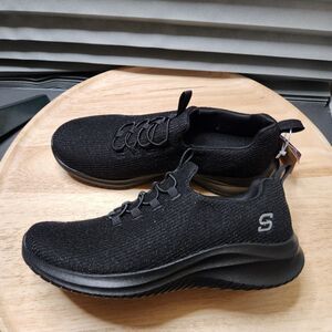 S Sport by Skechers Women’s Size 8 Slip-On Shoes – Black Memory Foam